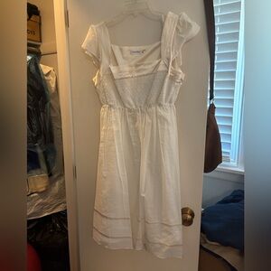 White Calvin Klein summer dress, sz 12
